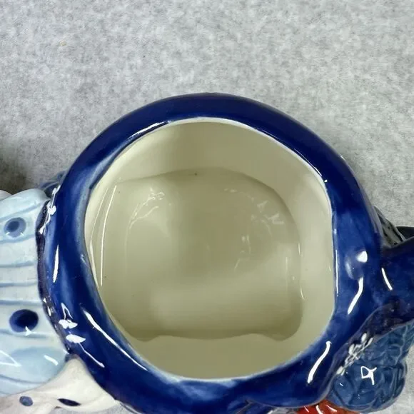 Homespun Holiday Collection Blue Snowman Four Cup Teapot Christmas Holidays - Picture 8 of 14